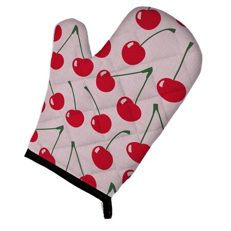 Carolines Treasures Cherries on Pink Oven Mitt BB5139OVMT